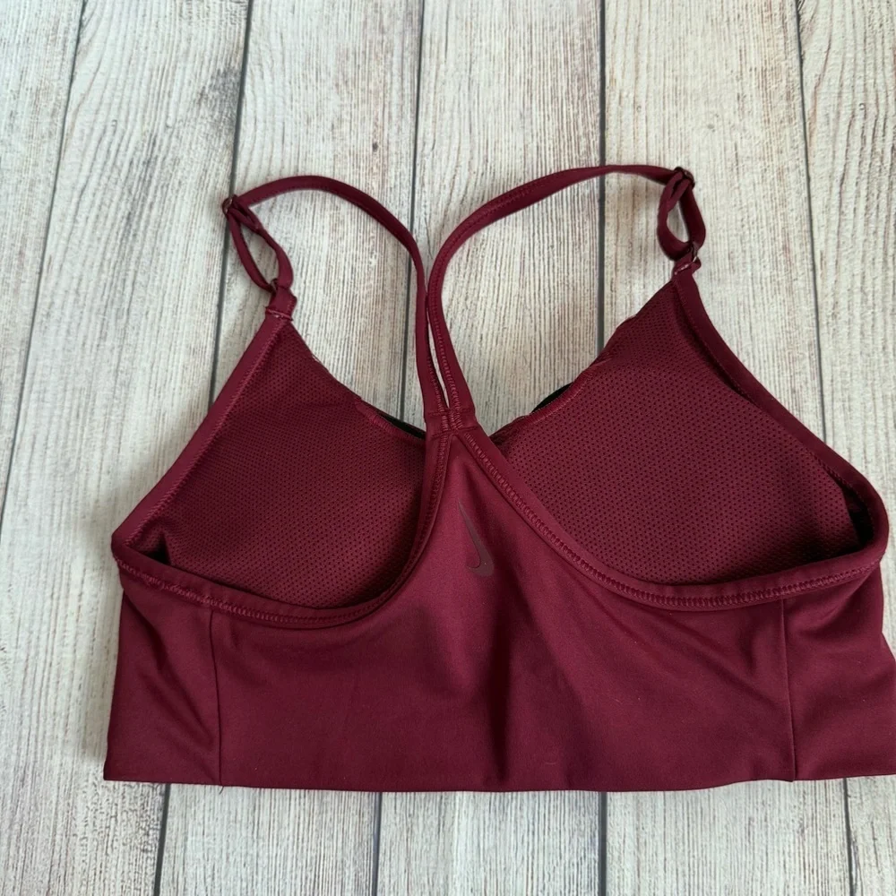 NIKE Dri-Fit Sports Bras Set Small Black Burgundy